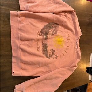 Women's Peach Yosemite Graphic Sweatshirt